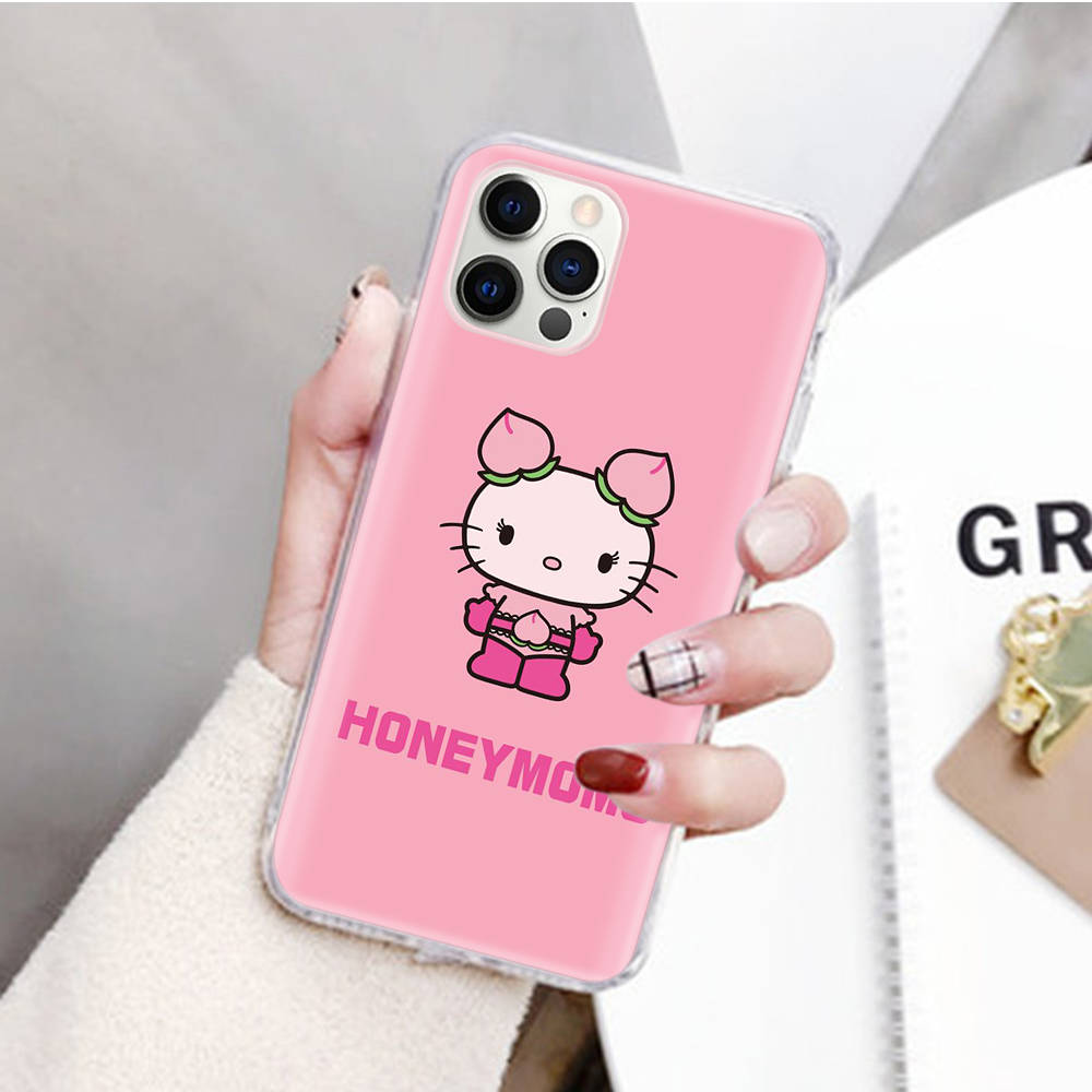 JZ25Cat Sanrio Transparent Case for Samsung A04 A14 A23 M33 M53 Realme 10 9 C35 C55 VIVO Y02 X80 Infinix Hot 30 Note 11 Tecno Spark 8P Pro