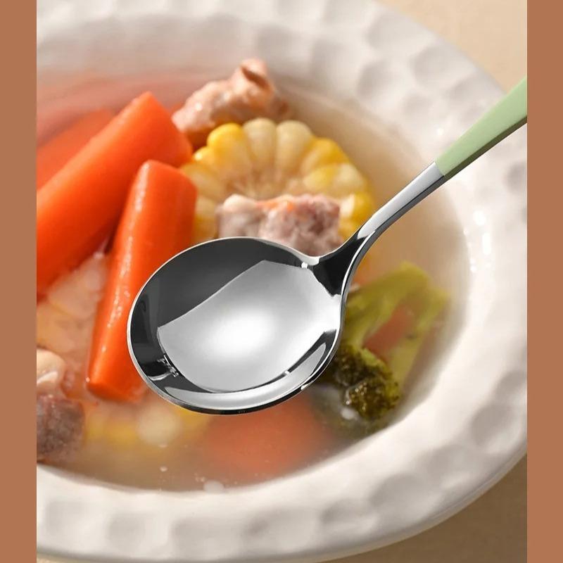 1Pcs Portable Cutlery Set Stainless Steel Cute Cartoon Animal Pattern Handle Spoon Chopstick with Box Travel Student Dinnerware Set