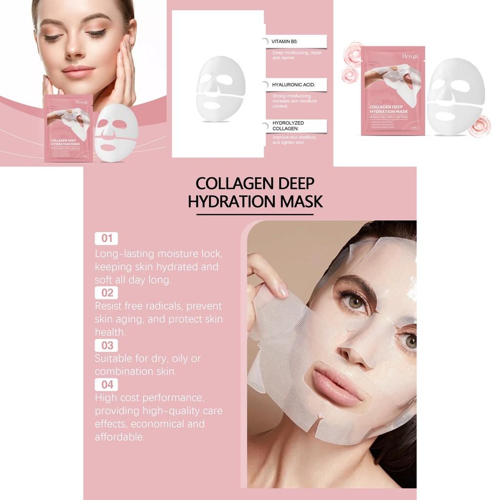 Hoygi Collagen Moisturizing Face Mask For Deep Hydration Firming And Brightening Skin