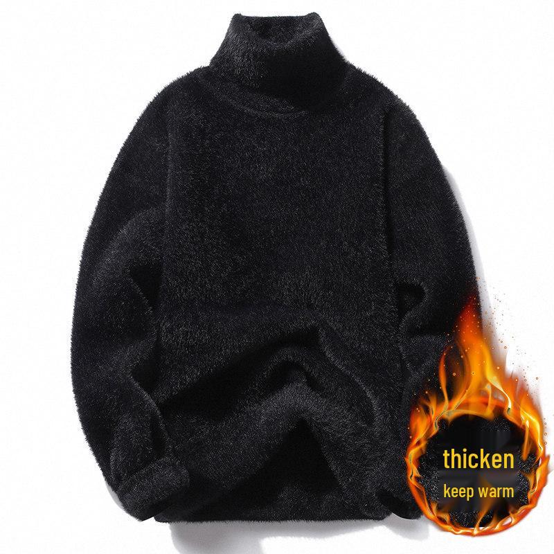 Men's and Women's Thick Plush High Neck Slim Fit Sweater