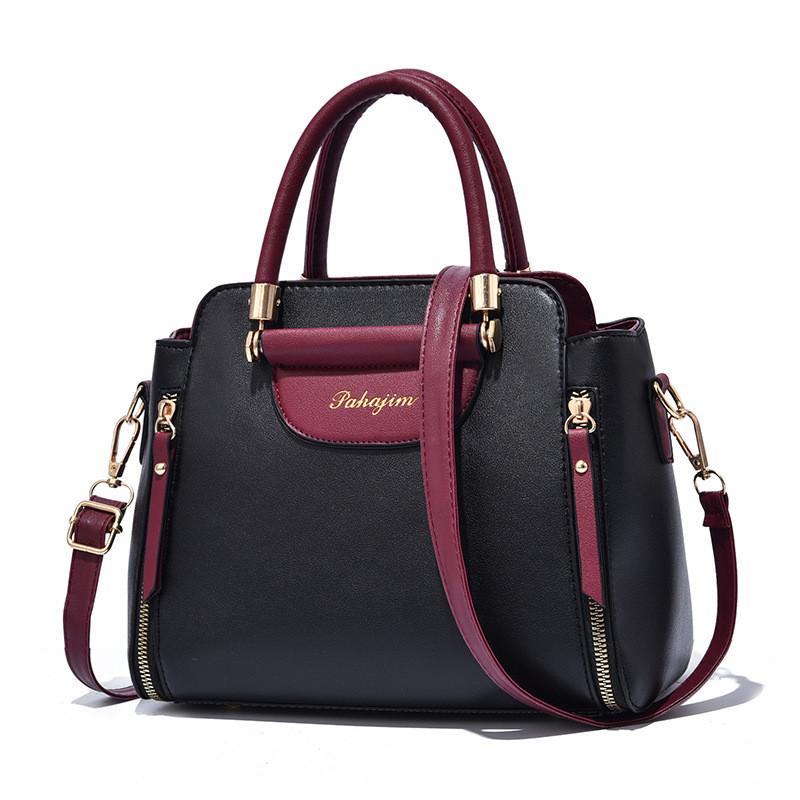 Trendy Women's Mini Bucket Bag 2021 Stylish Casual Shoulder Purse With Zippered Closure Available In Red And Black Color Options