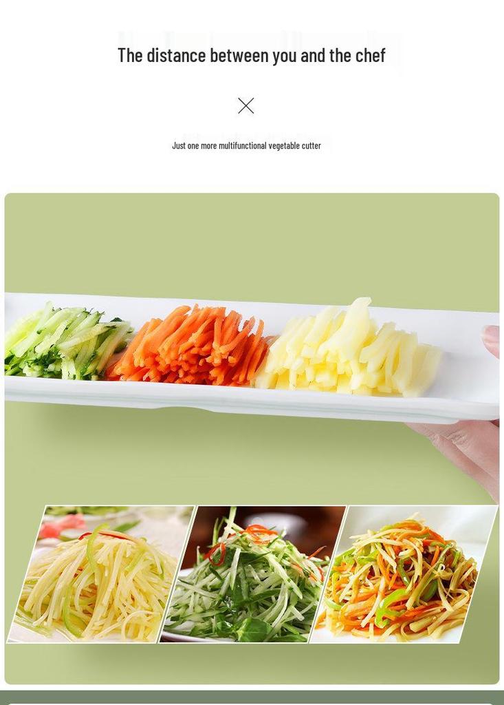 Multi-Functional Vegetable Cutter & Slicer - Kitchen Chopper, Shredder, Grater for Lemon & Cucumber