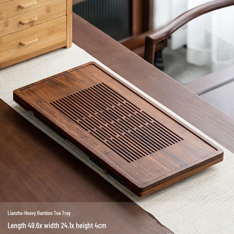 Japanese Style Dual-Use Bamboo Tea Tray