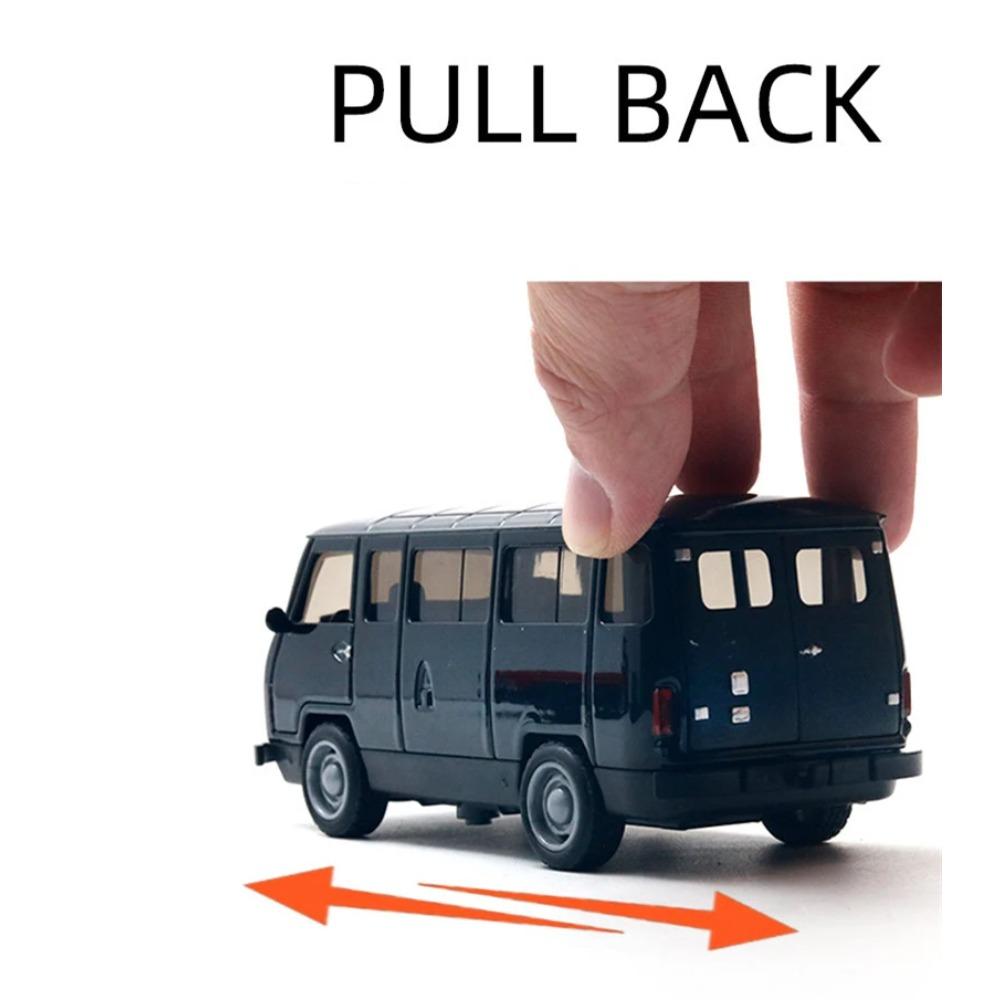 1/36 UAZ Travelers Bus in Lega Modello di Auto Giocattolo in Metallo pressofuso Veicoli per Tour Cittadino del Traffico Modello di Auto Simulazione Pull Back Regalo per Bambini