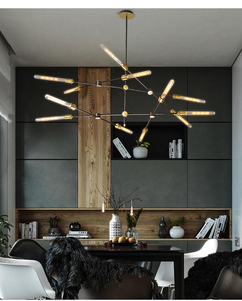 Nordic Retro Chandelier for Living Room, Villa, Loft, or Hotel