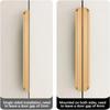Hidden Door Handles Black Golden Mount Finger Edge Drawer Pull Concealed Handle Aluminum Alloy Long Furniture Handles Hardware