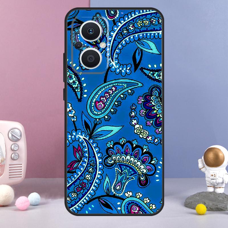 Paisley Pattern Funda For OPPO Reno 12 F 11F 13F 14F 10 11 13 14 Pro 7 8 Lite OPPO Find X9 X6 X5 X8 Pro Case