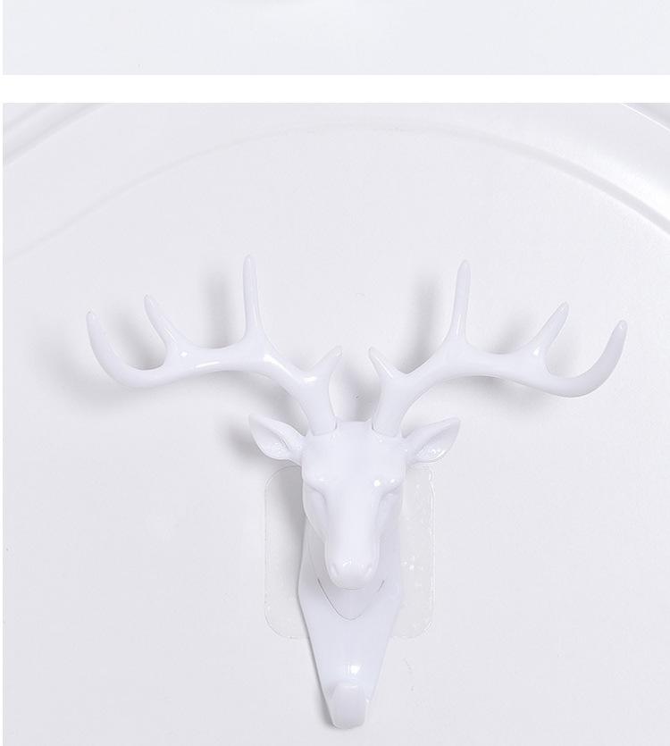 Multifunctional Antler Adhesive Hook: Creative Wall-Mounted Decor for Living Room, Bedroom, Coats & Hats