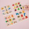 Montessori Shape Matching Plate Activity Find Shadow Matched Images Animal Fruit Blocks Puzzles Instructive Playthings Designed For Children Wooden