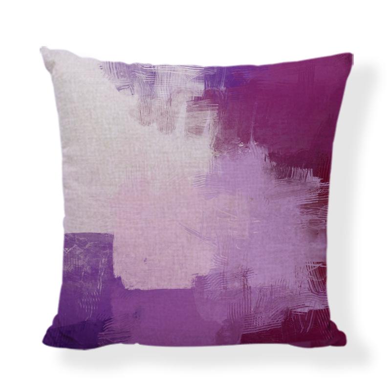 Lavendel "Velsigne dette hjemmet" Putetrekk, 45x45cm Lilla Sofaputetrekk for Stuedekor
