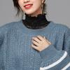 Fake Collar Turtleneck Hollow Out Flower Embroidery Detachable Shirt Design Clothing Accessories Breathable Lady Shirt Lace False Collar for Daily