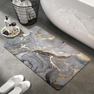Bathroom Non-slip Mat Soft Diatom Mud Absorbent Floor Mat Door Mat Carpet Bathroom Toilet Household Quick-drying Floor Mat
