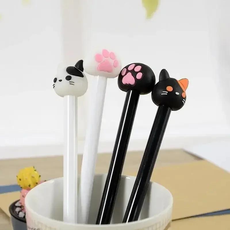 10Pcs/lot Creative Cartoon Cat Claw Neutral Pen Black Student Neutral Pens Stationery Art Writing Supplies Office Accessories