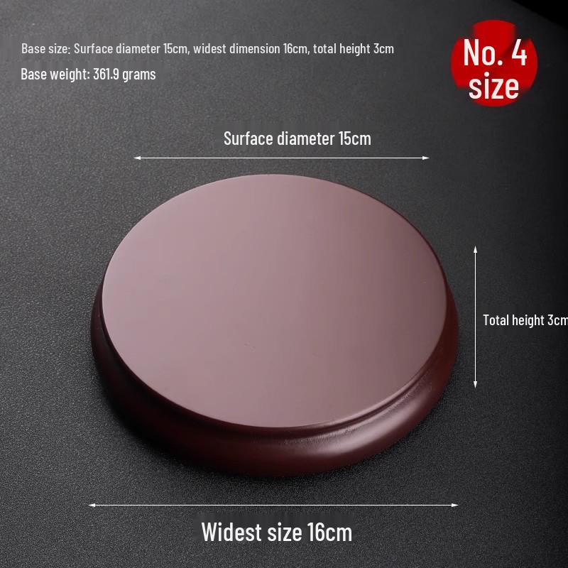 Creative Round Vase Stand: Imitation Rosewood Mixed with Solid Wood - Ideal for Jade, Stones, Ornaments, Incense, or Flowers