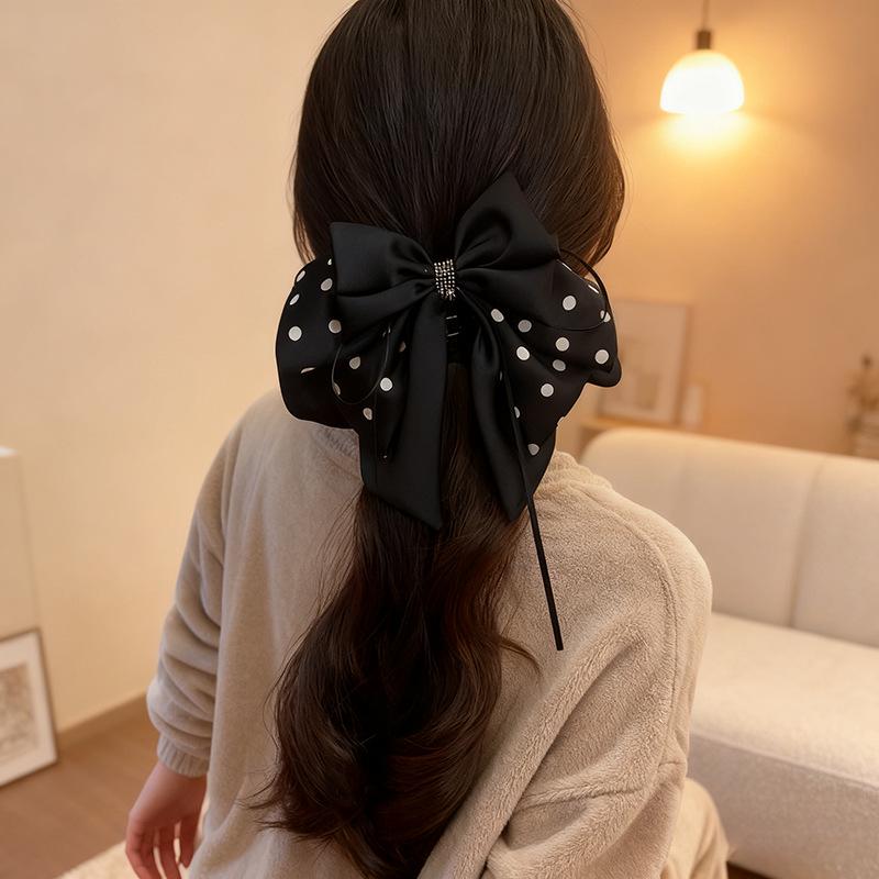 Thousand Gold Wind Pastoral Claw Clip: Elegant French, Japanese, and Korean Inspired Hair Accessory чёрный
