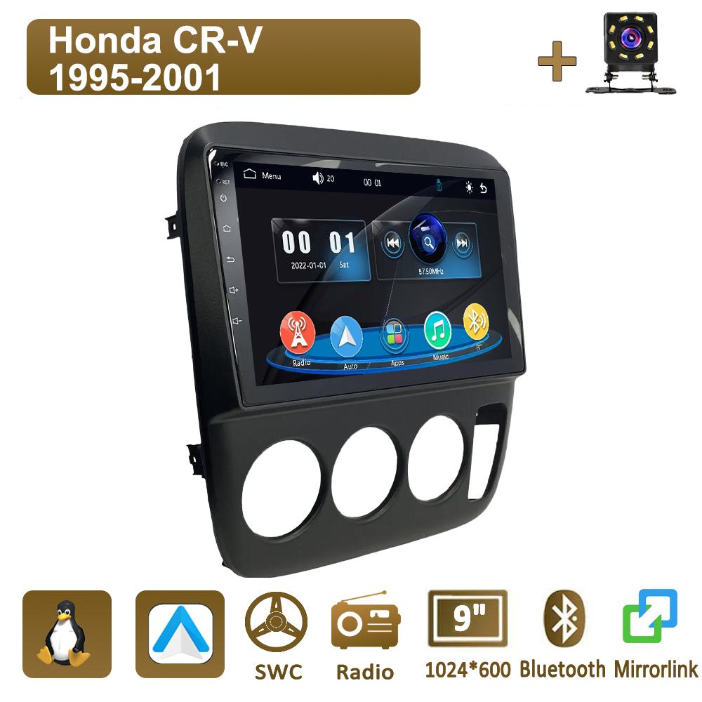 

Icreative Car Radio Multimedia MP5 Player Head Unit Stereo BT For Honda CR-V 1995-2001 чёрный