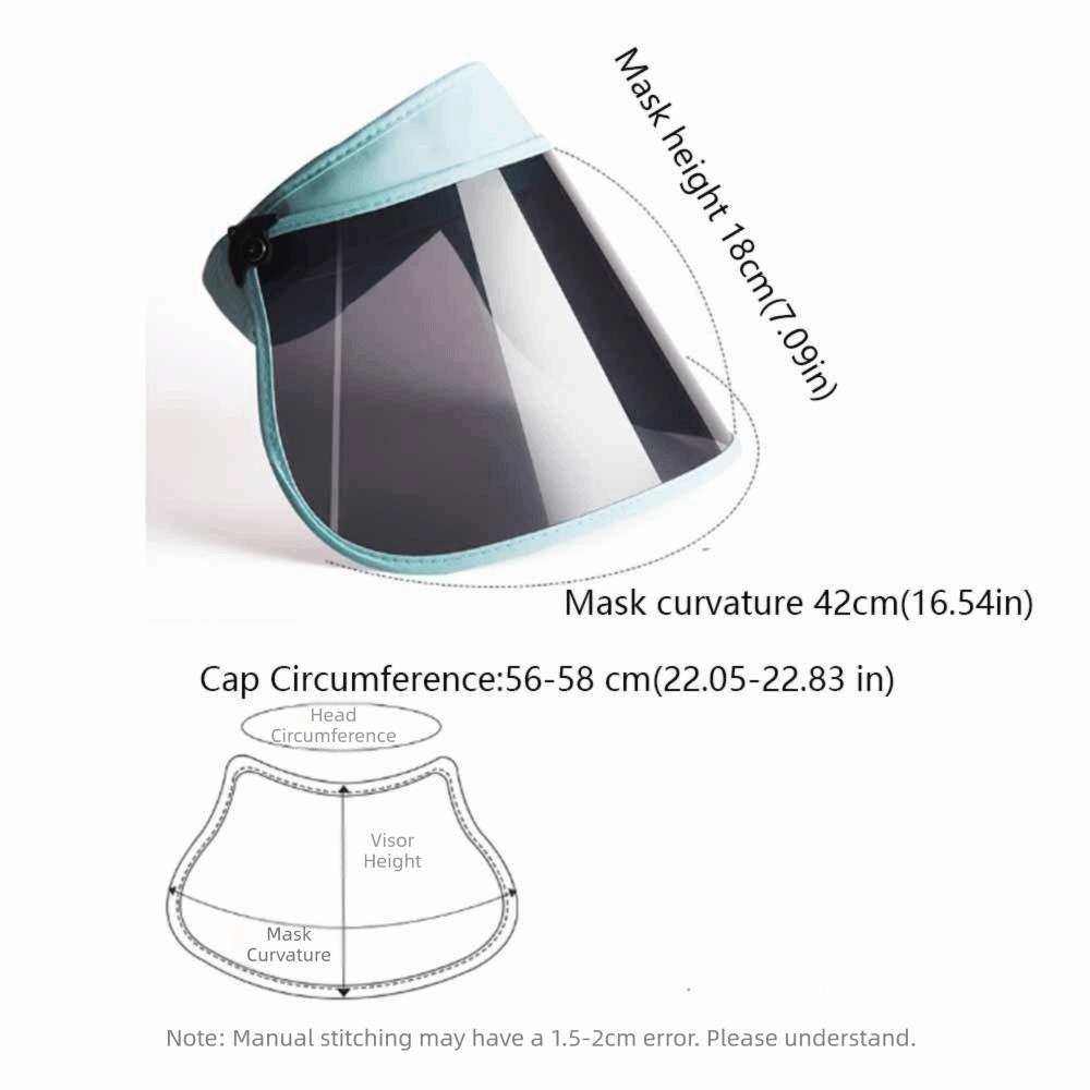 Portable Women Sun Hat Large Wide Brim Anti-UV Protection Empty Visor Cap Rollable Solar Protection Sunshade Cap Summer