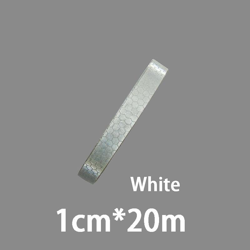 1cm*20/10/8/5m Reflextejp Reflektorer Varningstejp Nattsäkerhetsklistermärke Vit Röd Orange Grön För Cykel Bil