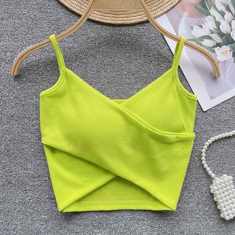 Irregular Casual Sport Camisole Women Strap Design Solid Fashion 2023 Y2K Elegant Ladies Chic Slim Tank Tops