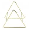 Silver Coaster Holder Stand Rack Dish Triangle Coasters