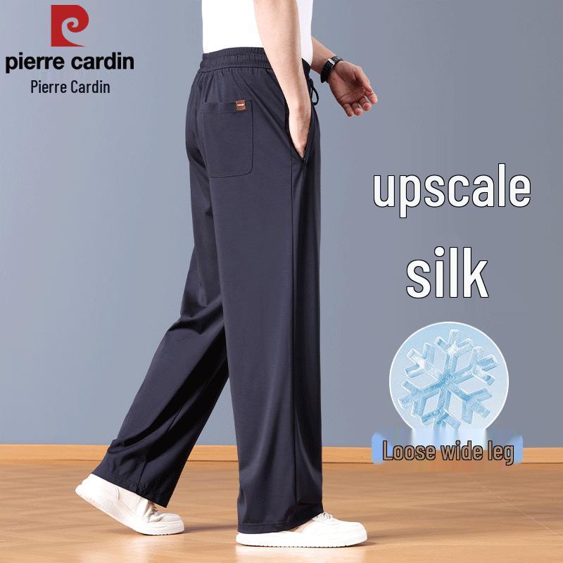 

Pierre Cardin Men s Mulberry Silk Blend Casual Straight-Leg Pants M