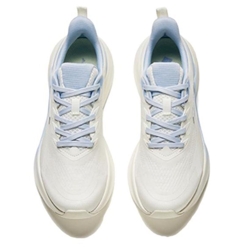 Anta Cushioning Low Top Running Shoes Women's White Blue Sneakers 122415522-3