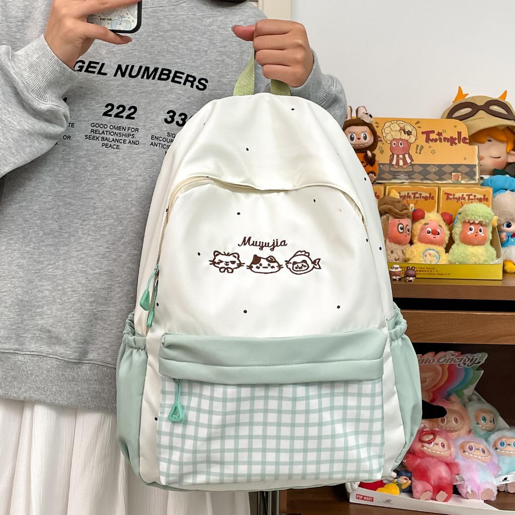 Schoolbag1011 high value fashion lightweight campus backpack large capacity simple versatile student durable backpack