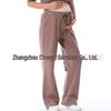 Maternity Fashion Spring/Autumn Two-Piece: Breastfeeding-Friendly Sweatshirt & Wide-Leg Pants Set for 2025
