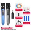Rechargeable Wireless Microphone with Battery Display for Home KTV and Stage Live Streaming, Model One-to-Two Handheld.