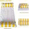 4-in-1 Colorful PVC Water Hammock with Pump - Versatile Pool Float, Saddle, and Lounge Chair for Travel and Home Pool Time