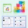 12pcs Spatial 3D Building Blocks Montessori Brain Development Spatial Reasoning Education Puzzle Game Children Wooden Puzzle Toy