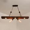 Industrial Style Bar Pendant Light LOFT Retro Solid Wood Pendant Lamps Personality E27 Edison Bulb Suspension Home Decoration