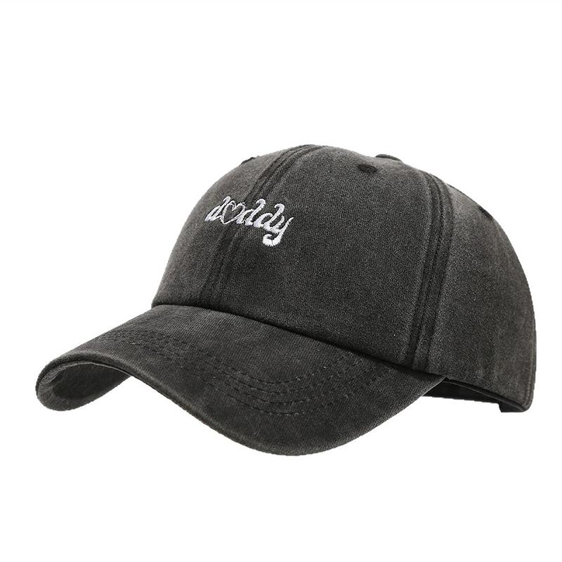 Stickerei Buchstabe Mama Papa Gewaschene Baumwolle Baseballkappe Hip Hop Damen Verstellbare Schirmmütze Outdoor Herren Sonnenschutz Snapback Kappen