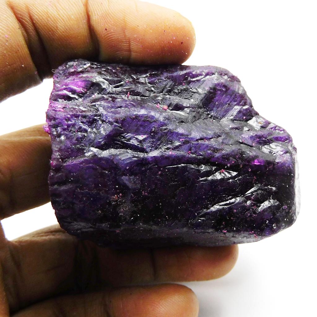 Huge Size Purple Sapphire Rough 614.05 Ct Natural Uncut CERTIFIED Loose Gemstone M-714-Ra