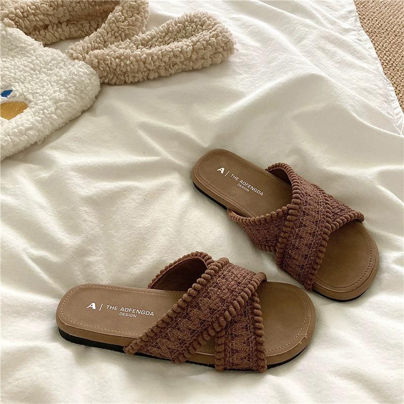 Fashion Shoes Slippers Casual Summer Clogs Woman Slides Luxury Soft Beach  Shoes Women Ladies' Slippers Luxury Slides Shale Female Beach