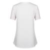 Damen Tops Casual Rundhals T-Shirts T-Shirts Ösen Spitze Panel Knöpfe Shirts