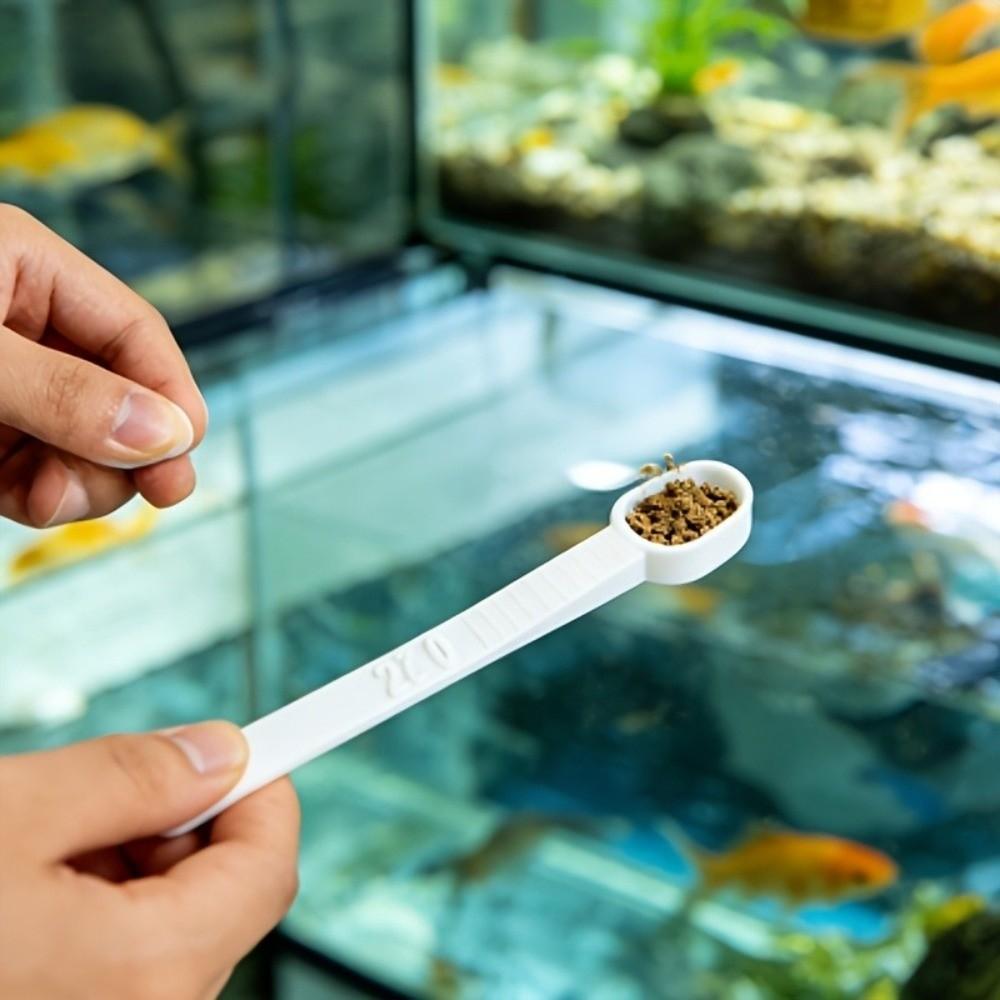 3Pcs Precise Scale Aquarium Feeding Scoop Fish Feeding Tool  for Aquariums & Fish Tanks