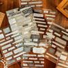 Retro Waterproof Collage Stickers - Creative English Planner Material for DIY Painting