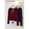 Women S Plus Size Hooded Long Sleeve Fake Two Piece T Shirt Loose Casual Top
