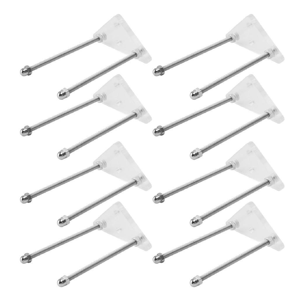 8 Stück Skateboard Wandhalterung Acryl Skateboard Wand Ausstellungsständer Aufbewahrungshalter für horizontale und vertikale Nutzung