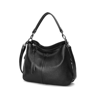 2025 Ny Stil Dam Casual Handväska i Äkta Läder Crossbody - Stor Kapacitet, Mjukt Koskinn, Mångsidig Axelväska