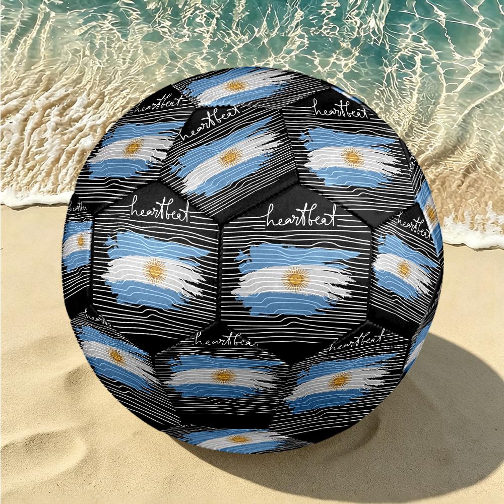 1pc Argentine Flag Art Size 5 Soccer Ball, Suitable for Practice Matches/tournament Training,Lightweight and Durable Gt7071