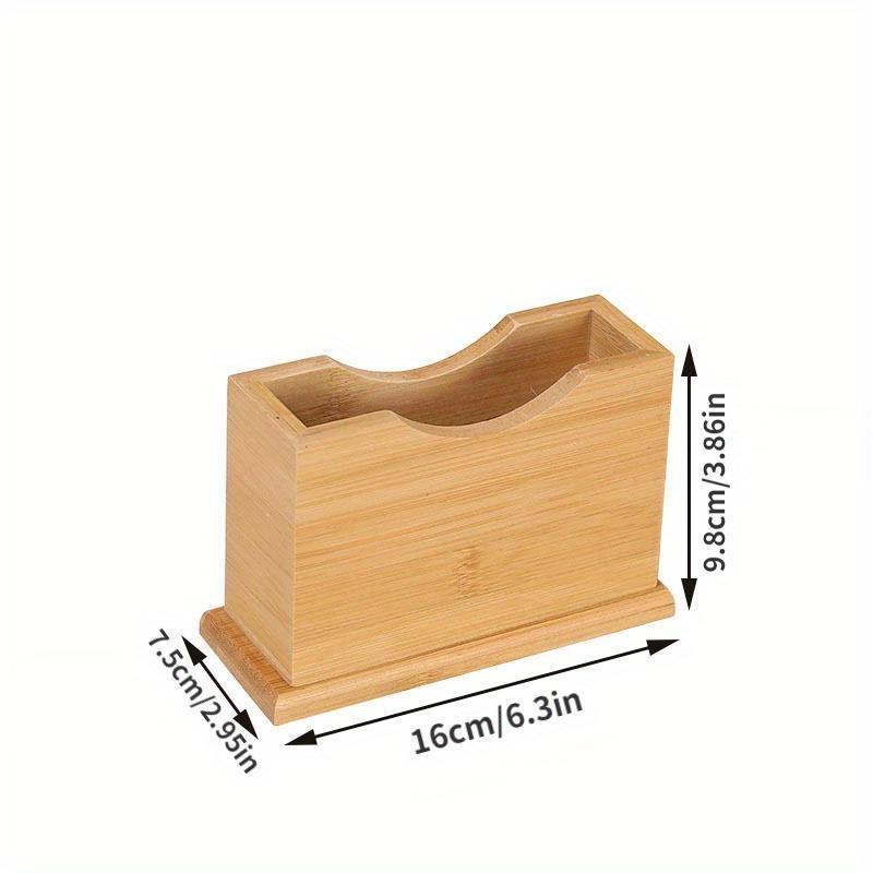 1PC Simple Wooden Tissue Box Cafe TableTop Tissue Holder Western Restaurant Napkin Paper Boxes Home Decoration
