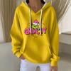 Women's Fashion Casual Christmas Angel Print Pullover Long-Sleeve Sweatshirt