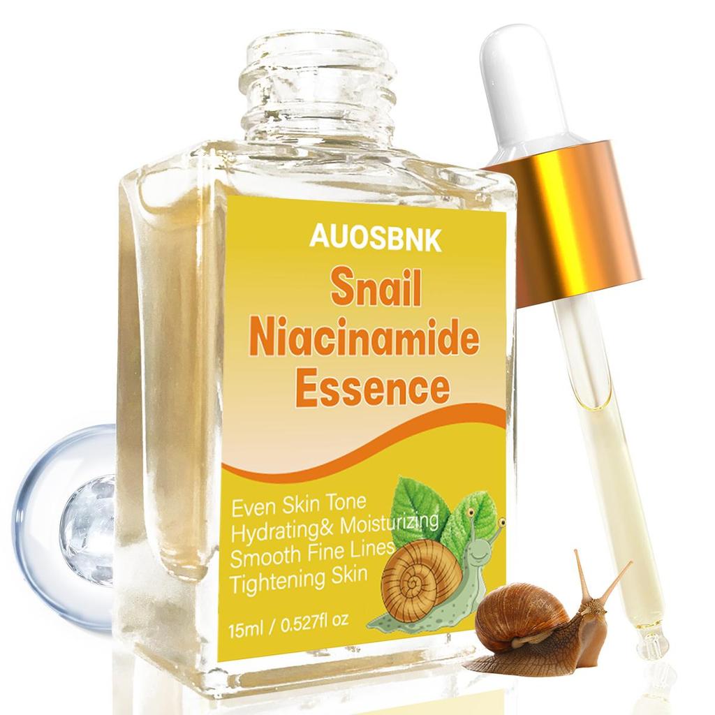 Snail Mucin Niacinamide Serum, Skin Care Repair Face Serum, Anti Wrinkle Hydrating Essence, Pore Tightening, Brightening & Firming