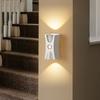 Adjustable Brightness LED Wall Lamp 3 Color Magnetic Base Motion Sensor Light Up Down Light ABS Body Rechargeable Night Light