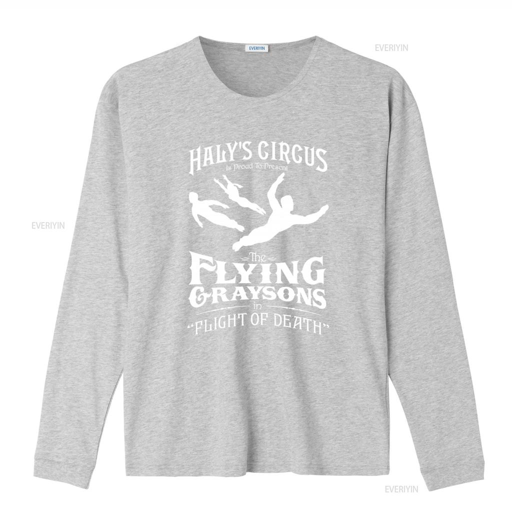 Halys Circus Flying Graysons Flight Of Death T Shirt vintage Washed Top For Everyday Wear Soft Versatile designer clothes
