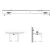 2pcs Sliding Door Roller Hardware Slide Doors Pulley 4-Wheels Glass Door Hanging Rail Track Pulley Silent Nylon Wheels