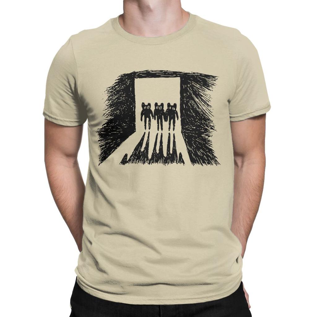 Men's T-Shirt Radiohead Draw Leisure Cotton Tees Short Sleeve Music Band T Shirt O Neck Tops Printing