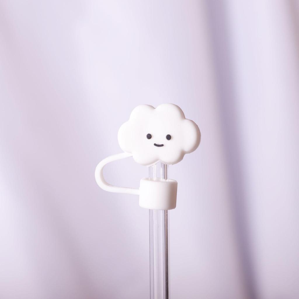 Cute Cartoon Halloween Straw Cover Cap (Soft Glue, 8-10mm, Dust Cover)
